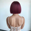 5x5 Glueless Short Bob Wig 613/99J Silky Straight Human Hair