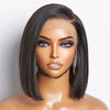 LinktoHair perruque courte asymétrique en dentelle sans colle avec raie latérale droite 13x4