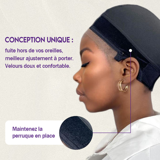 Linktohair – perruque en maille extensible, ensemble de 2 pièces, bonnet de cheveux 5x5, filet pour tisser des filets à cheveux, perruque