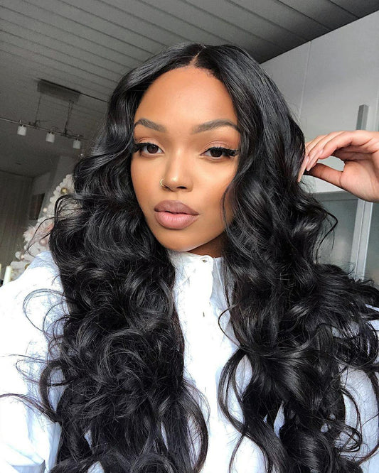 13x4 HD Natural Body Wave Wig Pre Plucked Hairline 100% Human Hair