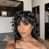 Design limité Perruque Mulet Wavy Sans Colle Wear Go Cheveux Humains