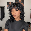 Design limité Perruque Mulet Wavy Sans Colle Wear Go Cheveux Humains