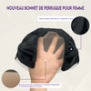Linktohair – perruque en maille extensible, ensemble de 2 pièces, bonnet de cheveux 5x5, filet pour tisser des filets à cheveux, perruque