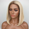 #4/613 Perruques Bob Blondes Avec Racines Marron Foncé Perruques Bob Ombre Closure Lace