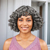Perruque Bob Noire Bouncy Wave Roll Avec Vagues Bnags Pour Femme Noire