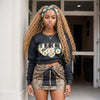 Perruque De Cheveux Humains Bandeau Ondulé Profond De Couleur Blond Miel
