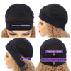 Perruque De Cheveux Humains Bandeau Ondulé Profond De Couleur Blond Miel