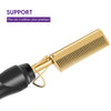 Peigne À Friser Électrique Domestique Frange De Cheveux Lisses Peigne En Cuivre À Double Usage Sec Et Humide Fer À Friser Pour Cheveux Lisses