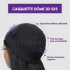 Dreadlock Style 5x5 fermeture dentelle sans colle perruque mi partie