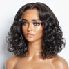 Perruque Bob Lace Wig Sans Colle Avec Fermeture 5x5 Adaptée Aux Débutants Et Aux Vagues D'eau Amples Et Matures