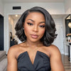 Perruque Sans Colle Noire 5x5 Closure Lace C Part | Conception Limitée