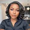 Perruque Sans Colle Noire 5x5 Closure Lace C Part | Conception Limitée