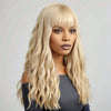 Blonde 613 Vague De Corps Sans Colle Avec Frange Cheveux Humains Facile Et À Porter