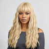 Blonde 613 Vague De Corps Sans Colle Avec Frange Cheveux Humains Facile Et À Porter
