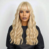 Blonde 613 Vague De Corps Sans Colle Avec Frange Cheveux Humains Facile Et À Porter