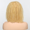 Blonde 613 Kinky Curly Bob Glueless 5x5 Closure Lace Facilement Reteinte