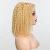 Blonde 613 Kinky Curly Bob Glueless 5x5 Closure Lace Facilement Reteinte