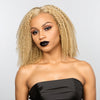 Blonde 613 Kinky Curly Bob Glueless 5x5 Closure Lace Facilement Reteinte