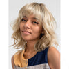Perruques Blondes Body Wave Perruque de cheveux humains platine avec bang