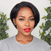 Perruque frontale en dentelle C coupe Pixie 5x5 Boss Look 100 % cheveux humains