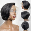Perruque frontale en dentelle C coupe Pixie 5x5 Boss Look 100 % cheveux humains