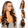 Perruque Lace Front Wig Body Wave Blonde Miel 13x4 Hd, Perruques Sans Colle