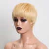 Bianca L'Épouse De Kanye Perruque Courte Blonde 613 Coupe Lutin Du Même Style