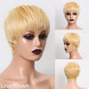 Bianca L'Épouse De Kanye Perruque Courte Blonde 613 Coupe Lutin Du Même Style