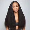 Dreadlock Style 5x5 fermeture dentelle sans colle perruque mi partie