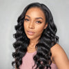LinktoHair Loose Half Wave With Kinky Hairline 13x4 HD Lace Frontal 100% Human Hair Wig