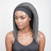 Perruque Bandeau De Cheveux Humains Gris Crépus Soufflés À La Mode