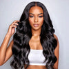 13x4 HD Perruque Body Wave Naturelle Pré-épilé Ligne Capillaire 100% Cheveux Humains