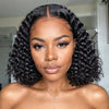 Perruque courte Bob avec fermeture en dentelle 5x5 Deep Wave de LinktoHair