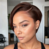 LinktoHair Trendy Limited Design #4 Brown Pixie Cut Bob Wig Perruque de cheveux humains