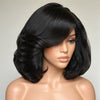 Perruque De Cheveux Humains Courte Bob 13x4 Avec Partie Latérale Profonde