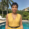 Perruque Sans Colle Courte Coupe Lutin Cheveux Noirs Naturels Avec Frange Cheveux Humains