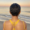 Perruque Sans Colle Courte Coupe Lutin Cheveux Noirs Naturels Avec Frange Cheveux Humains