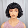 Perruque Bob Noire Bouncy Wave Roll Avec Vagues Bnags Pour Femme Noire