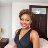 Perruque Frontale En Dentelle Courte Coupe Lutin 13x4 Cheveux Bruns Perruque Bouclée 100% Cheveux Humains
