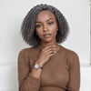 Perruque Lace Front Wig HD 13x4 aux cheveux gris poivre et sel 100 % humains