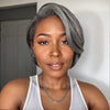 Perruque courte coupe Pixie 5x5 avec dentelle frontale en C 100 % cheveux humains