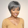 Linktohair Perruque Courte Coupe Lutin En Cheveux Humains Sel Et Poivre