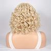 Perruques courtes ondulées en cheveux humains #613 Blonde Lace Front Bob Wigs