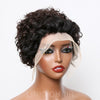 Perruque Coupe Lutin Bouclée Naturelle Avant De Dentelle Indétectable 100% Cheveux Humains