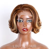 Perruque sans colle Toffee Brown Mix Blonde 5x5 Closure Lace C Part