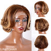 Perruque sans colle Toffee Brown Mix Blonde 5x5 Closure Lace C Part