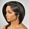 Perruque 13x4 Lace Front Wig  Bob asymétrique superposé avec côté rasé